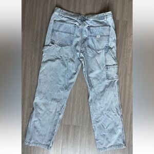 Calvin Klein Vintage Carpenter Worker Jeans Mens 36x32 Baggy Y2K Skater Stone